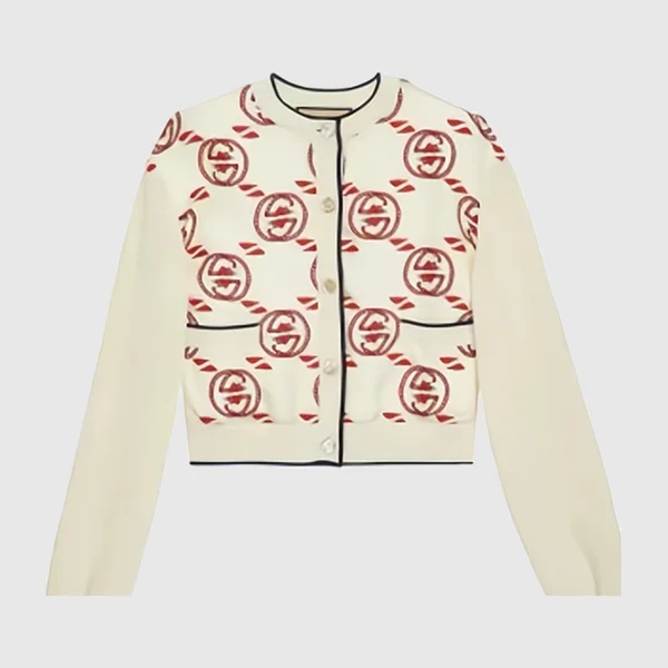 구찌 GG 인타르시아 코튼 가디건 777244